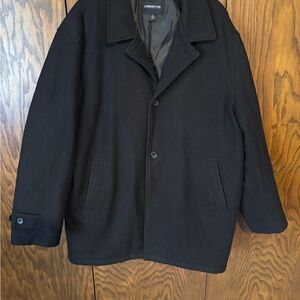 London Fog Large Men's Black Coat